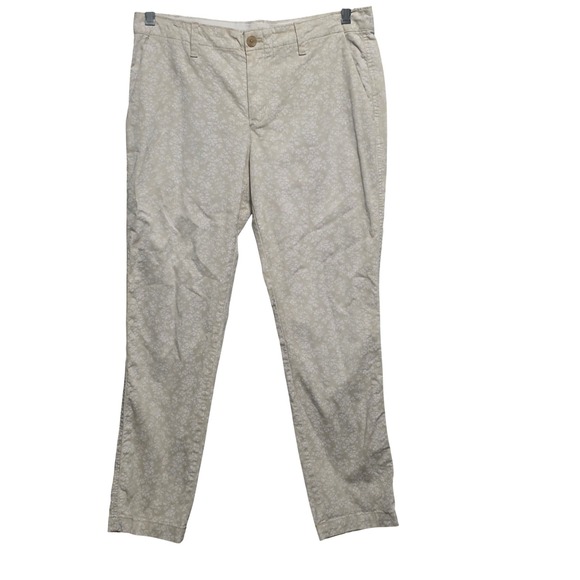 GAP Pants - GAP Women's Girlfriend Chino Mid Rise White/Beige Size‎ 6 Cotton